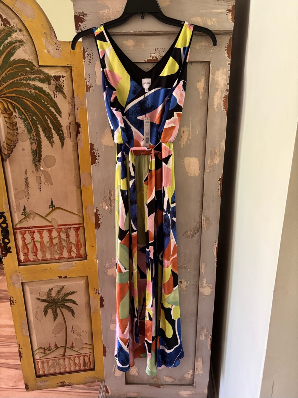 Colorful Abstract Print women dress